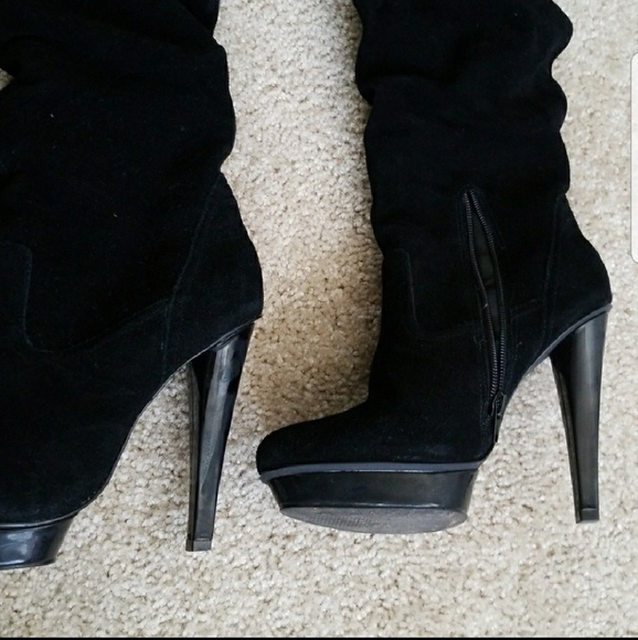 Steve Madden Xenon knee high fold over boots - Picture 2 of 4